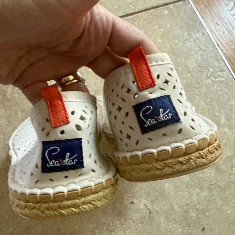 SEA STAR BEACHWEAR Women's Beachcomber Espadrille, White Eyelet - Picture 8 of 10